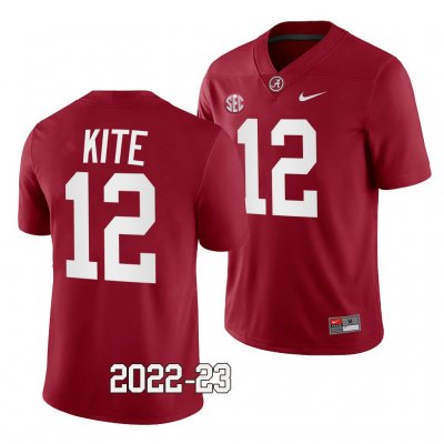 Men's Alabama Crimson Tide #12 Antonio Kite 2022-23 Crimson NCAA College Football Jersey 2403WKLZ8